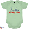 Joyeux Noël Paris Christmas Organic Cotton Baby Onesie