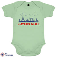 Joyeux Noël Paris Christmas Organic Cotton Baby Onesie