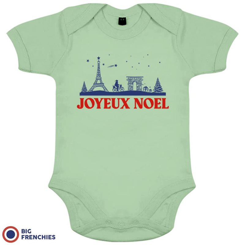 Joyeux Noël Paris Christmas Organic Cotton Baby Onesie