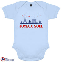 Joyeux Noël Paris Christmas Organic Cotton Baby Onesie