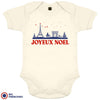 Joyeux Noël Paris Christmas Organic Cotton Baby Onesie