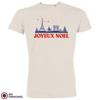 Joyeux Noël Paris Christmas Men's Organic Cotton Tee