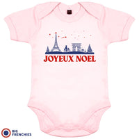 Joyeux Noël Paris Christmas Organic Cotton Baby Onesie