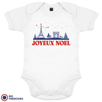 Joyeux Noël Paris Christmas Organic Cotton Baby Onesie