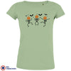 Pumpkin Skeleton Dance Halloween Women's Organic Cotton Tee