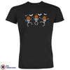 Pumpkin Skeleton Dance Halloween Men's Organic Cotton Tee