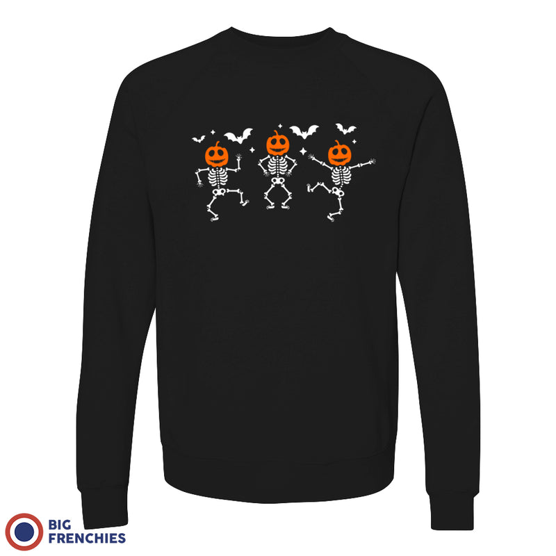 Pumpkin Skeleton Dance Halloween Unisex Organic Cotton Sweatshirt