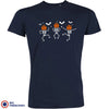 Pumpkin Skeleton Dance Halloween Men's Organic Cotton Tee