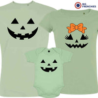 Halloween Pumpkin Matching Organic Cotton Family Set (Set of 3)