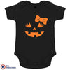 Halloween Pumpkin Organic Cotton Baby Girl Onesie