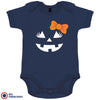 Halloween Pumpkin Organic Cotton Baby Girl Onesie