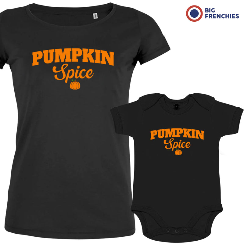 Pumpkin Spice Mom and Child Organic Cotton family Set (Set of 2)