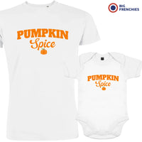 Pumpkin Spice Dad and Child Organic Cotton family Set (Set of 2)