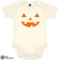 Halloween Pumpkin Organic Cotton Baby Boy Onesie