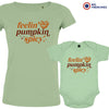 Feeling Pumpkin Spicy Mom and Child Organic Cotton family Set (Set of 2)