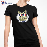 Purrris French Cat Women's Organic Cotton Tee