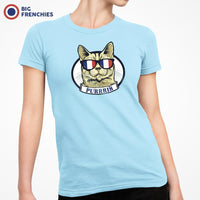 Purrris French Cat Women's Organic Cotton Tee