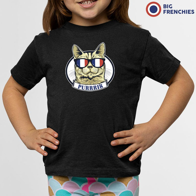 Purrris French Cat Youth & Toddler Organic Cotton Tee