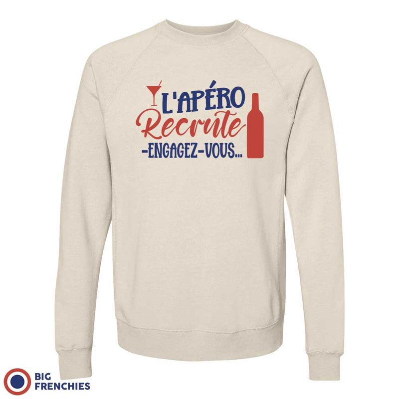 L'apéro Recrute Engagez-Vous Unisex Organic Cotton Sweatshirt