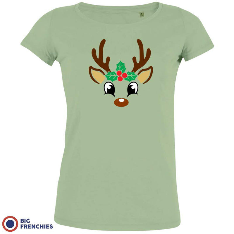 Reindeer Christmas Women's Organic Cotton Tee