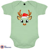 Reindeer Christmas Organic Cotton Baby Onesie