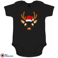 Reindeer Christmas Organic Cotton Baby Onesie