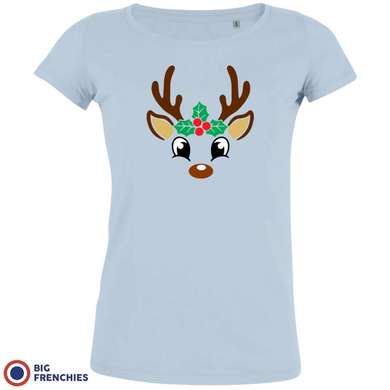 Reindeer Christmas Women's Organic Cotton Tee