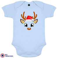 Reindeer Christmas Organic Cotton Baby Onesie