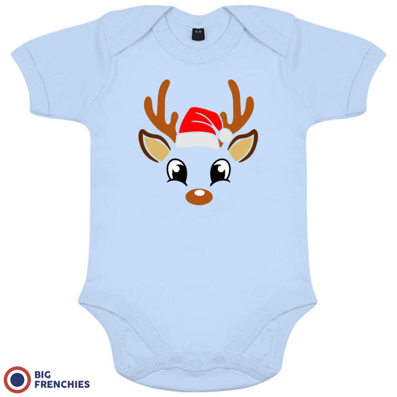 Reindeer Christmas Organic Cotton Baby Onesie