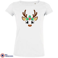 Reindeer Christmas Women's Organic Cotton Tee