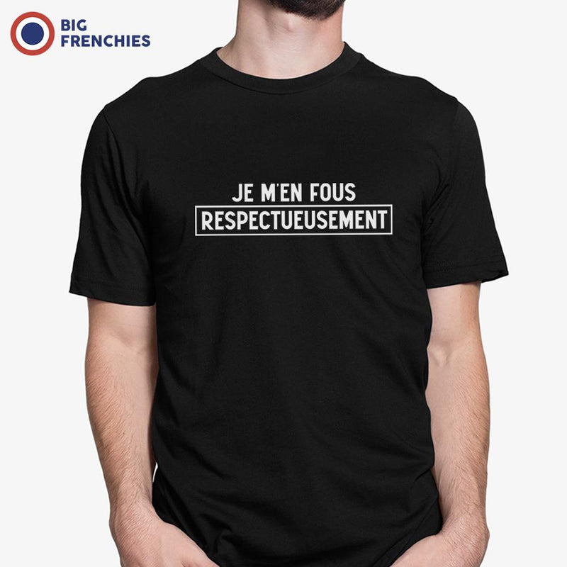 Je M'en Fous Respectueusement Men's Organic Cotton Tee