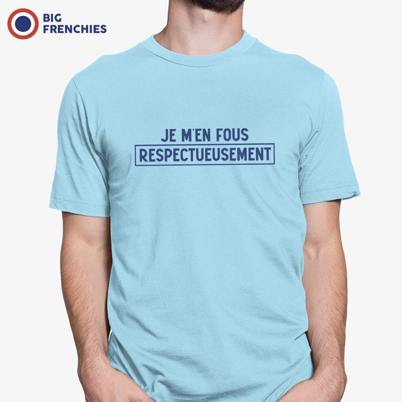 Je M'en Fous Respectueusement Men's Organic Cotton Tee