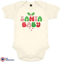 Santa Baby Christmas Organic Cotton Baby Onesie