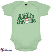 Santa's Favorite Christmas Organic Cotton Baby Onesie