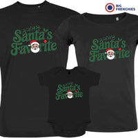 Santa's Favorite Christmas Matching Family Organic Tees (Set of 3)