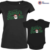 Santa's Favorite Christmas Mom and Child Organic Cotton family Set (Set of 2)