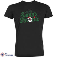 Santa's Favorite Christmas Men's Organic Cotton Tee