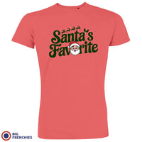 Santa's Favorite Christmas Men's Organic Cotton Tee