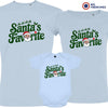 Santa's Favorite Christmas Matching Family Organic Tees (Set of 3)