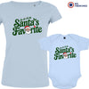 Santa's Favorite Christmas Mom and Child Organic Cotton family Set (Set of 2)