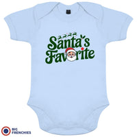 Santa's Favorite Christmas Organic Cotton Baby Onesie