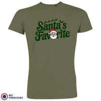 Santa's Favorite Christmas Men's Organic Cotton Tee