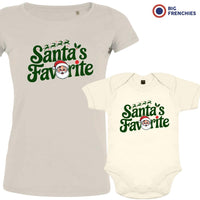 Santa's Favorite Christmas Mom and Child Organic Cotton family Set (Set of 2)