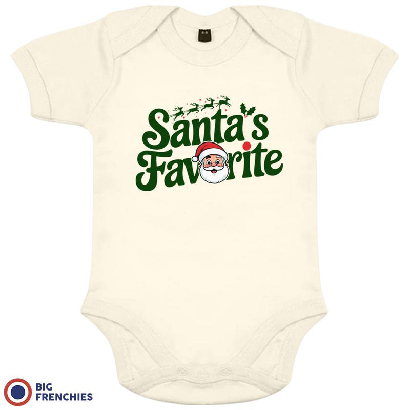 Santa's Favorite Christmas Organic Cotton Baby Onesie