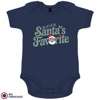 Santa's Favorite Christmas Organic Cotton Baby Onesie