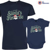 Santa's Favorite Christmas Dad and Child Organic Cotton family Set (Set of 2)