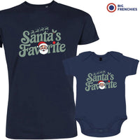 Santa's Favorite Christmas Dad and Child Organic Cotton family Set (Set of 2)