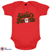 Santa's Favorite Christmas Organic Cotton Baby Onesie