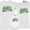 Santa's Favorite Christmas Matching Family Organic Tees (Set of 3)