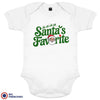 Santa's Favorite Christmas Organic Cotton Baby Onesie